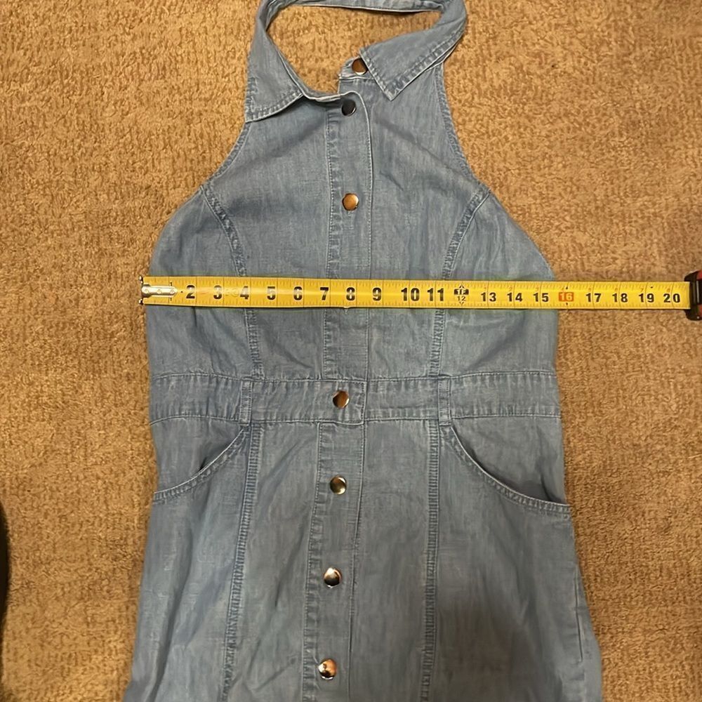 Free People Sami Point Collar Mini Denim Dress - Picture 10 of 13